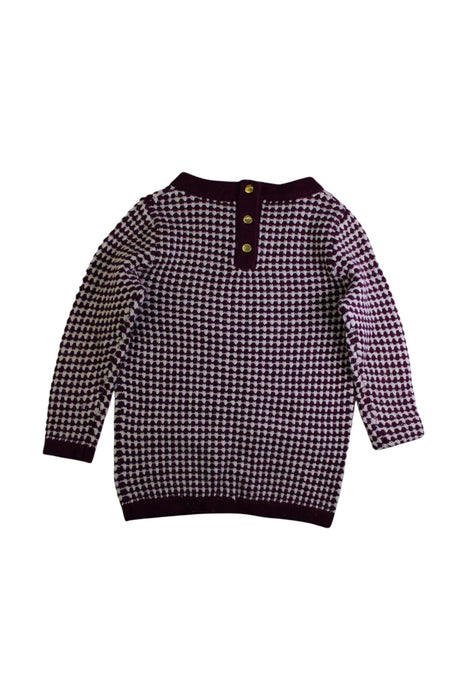 A Purple Knit Sweaters from Crewcuts in size 4T for girl. (Back View)