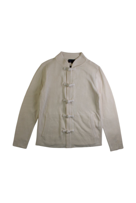 A Ivory Lightweight Jackets from Shanghai Tang in size 4T for girl. (Front View)