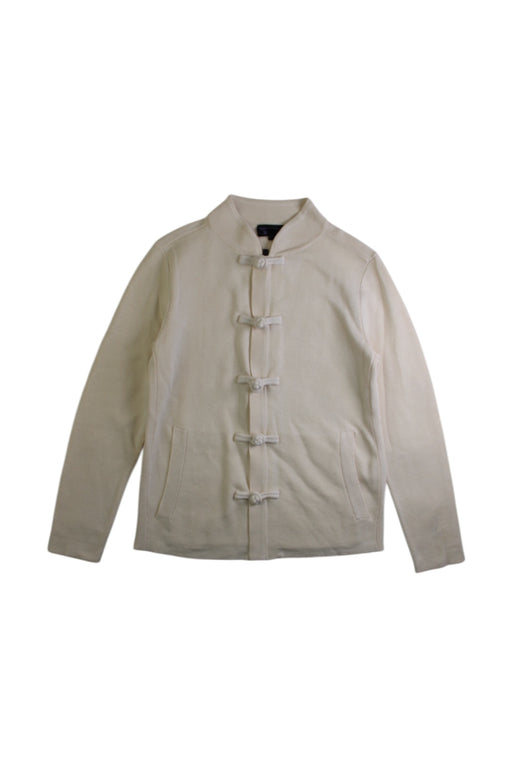 A Ivory Lightweight Jackets from Shanghai Tang in size 4T for girl. (Front View)