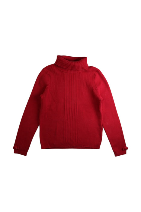 A Red Knit Sweaters from Nicholas & Bears in size 6T for girl. (Front View)
