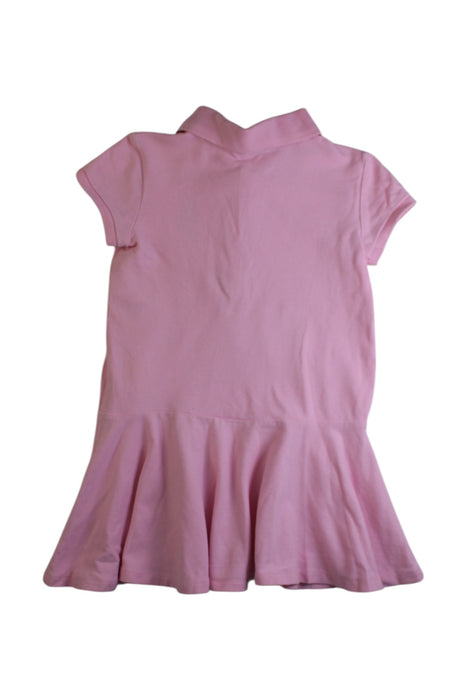 A Pink Short Sleeve Dresses from Polo Ralph Lauren in size 4T for girl. (Back View)