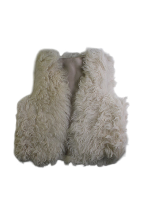 A Ivory Dress Up Vests from Bonpoint in size 4T for girl. (Front View)