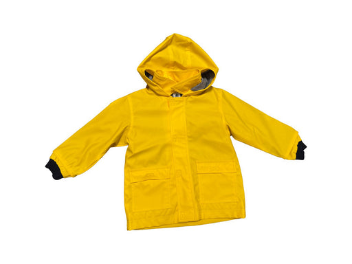 A Yellow Rain Jackets from Petit Bateau in size 2T for neutral. (Front View)