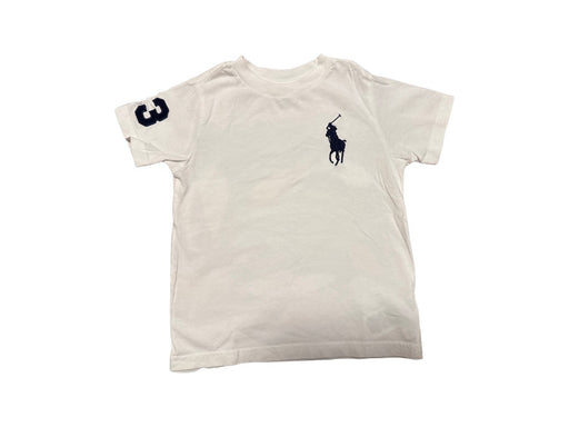A White Short Sleeve T Shirts from Polo Ralph Lauren in size 3T for neutral. (Front View)