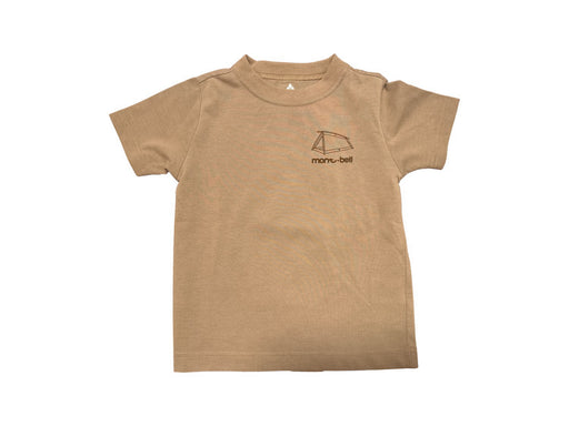 A Beige Short Sleeve T Shirts from Mont-bell in size 3T for neutral. (Front View)