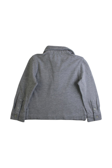 A Grey Long Sleeve Polos from Ralph Lauren in size 6-12M for boy. (Back View)