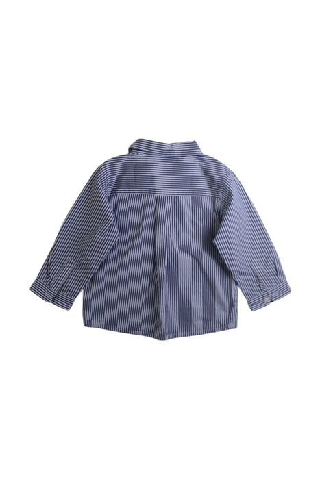 A Blue Long Sleeve Shirts from Jacadi in size 6-12M for boy. (Back View)