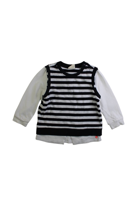 A White Long Sleeve Shirts from Momonittu in size 2T for boy. (Front View)