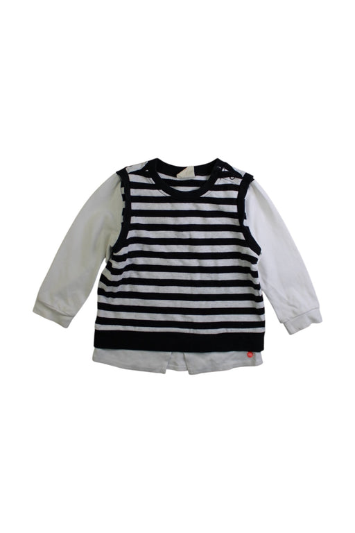A White Long Sleeve Shirts from Momonittu in size 2T for boy. (Front View)