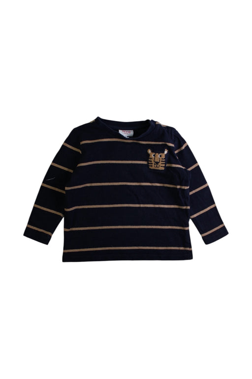 A Navy Long Sleeve Tops from Seed in size 2T for boy. (Front View)