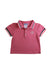 A Pink Short Sleeve Polos from Jacadi in size 12-18M for girl. (Front View)