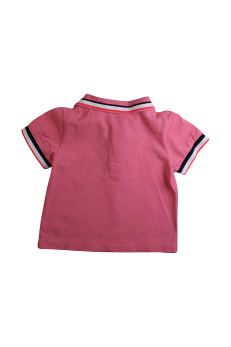 A Pink Short Sleeve Polos from Jacadi in size 12-18M for girl. (Back View)