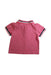 A Pink Short Sleeve Polos from Jacadi in size 12-18M for girl. (Back View)