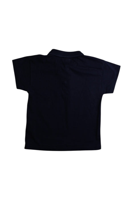 A Navy Short Sleeve Polos from Petit Bateau in size 3T for boy. (Back View)