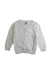 A White Cardigans from Petit Bateau in size 12-18M for girl. (Front View)