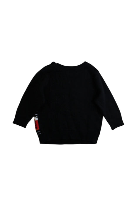A Black Knit Sweaters from Momonittu in size 6-12M for boy. (Back View)