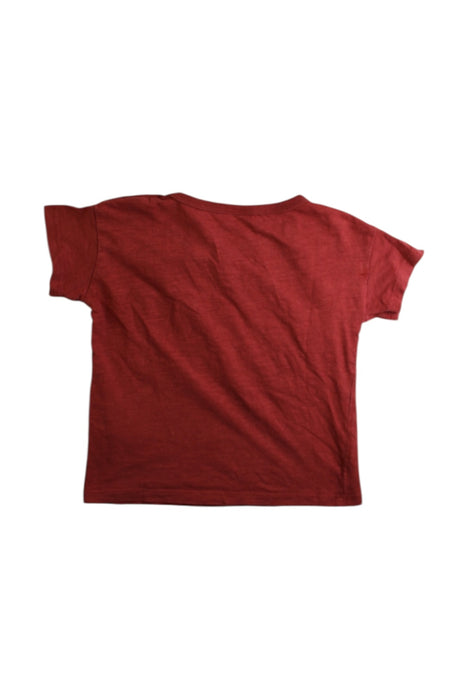 A Red Short Sleeve T Shirts from Petit Bateau in size 18-24M for boy. (Back View)