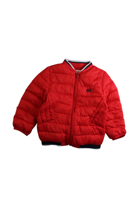 A Red Puffer/Quilted Jackets from Momonittu in size 6-12M for boy. (Front View)