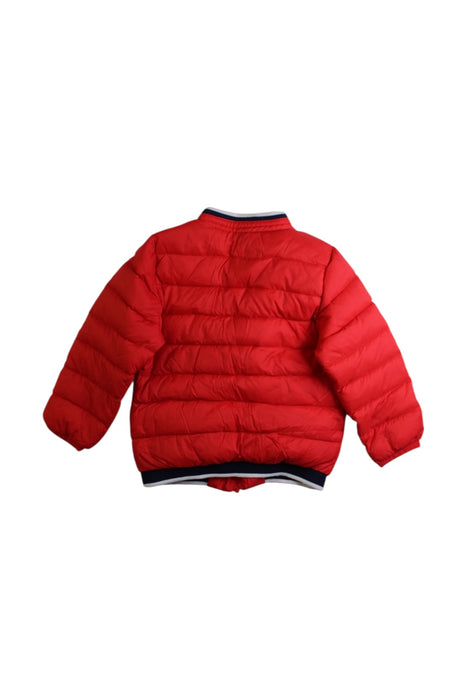 A Red Puffer/Quilted Jackets from Momonittu in size 6-12M for boy. (Back View)