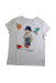 A White Short Sleeve T Shirts from Polo Ralph Lauren in size 5T for girl. (Front View)