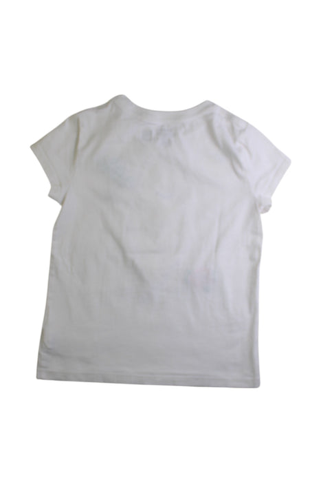 A White Short Sleeve T Shirts from Polo Ralph Lauren in size 5T for girl. (Back View)
