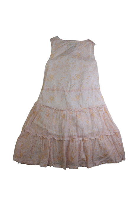A Peach Sleeveless Dresses from Jacadi in size 3T for girl. (Back View)