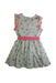 A Pink Sleeveless Dresses from Petit Bateau in size 5T for girl. (Back View)