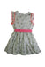 A Pink Sleeveless Dresses from Petit Bateau in size 5T for girl. (Back View)