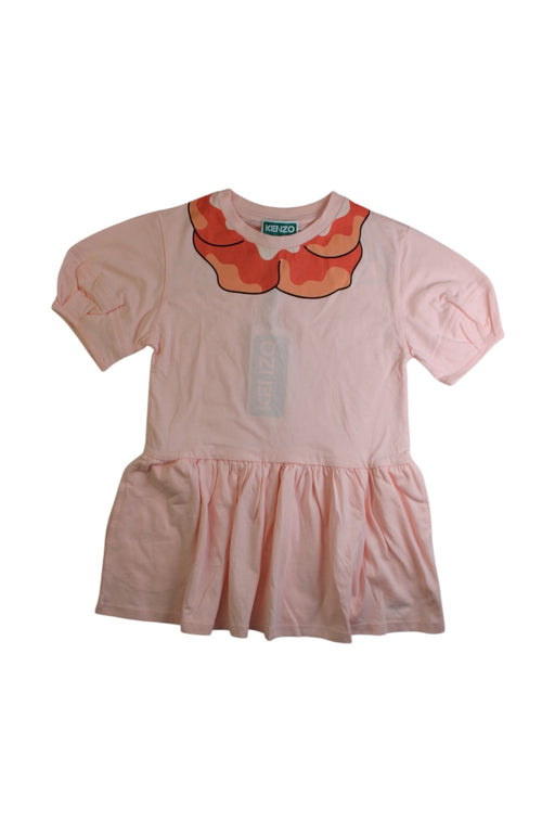 A Pink Short Sleeve Dresses from Kenzo in size 4T for girl. (Front View)