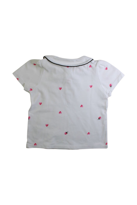 A White Short Sleeve Tops from Balabala in size 4T for girl. (Back View)