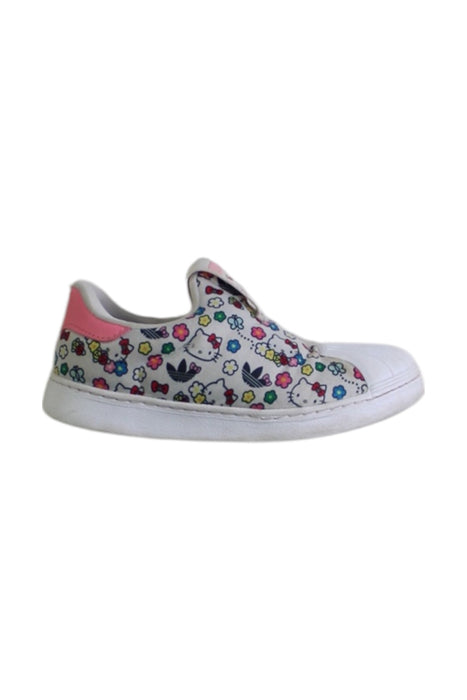 A Multicolour Sneakers from Adidas in size 4T for girl. (Front View)