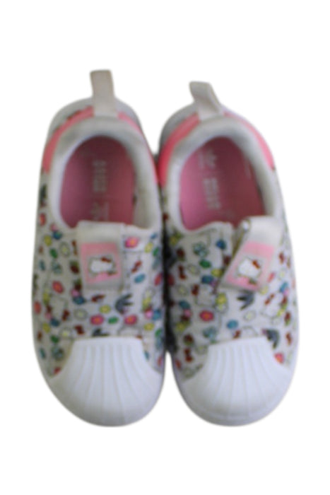 A Multicolour Sneakers from Adidas in size 4T for girl. (Back View)