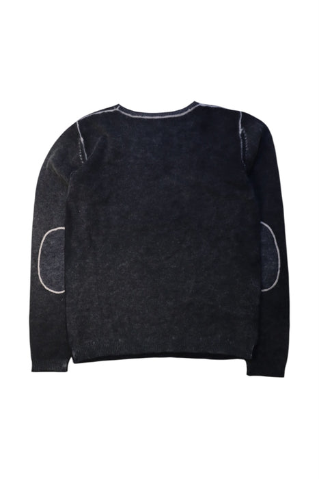 A Black Knit Sweaters from Bonpoint in size 12Y for boy. (Back View)