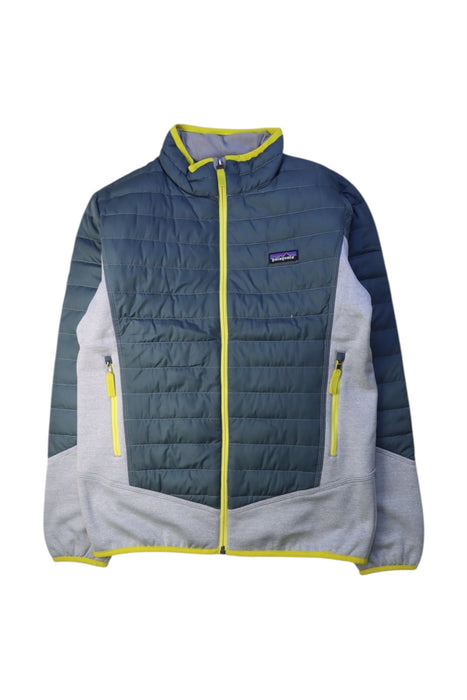 A Multicolour Puffer/Quilted Jackets from Patagonia in size 14Y for neutral. (Front View)