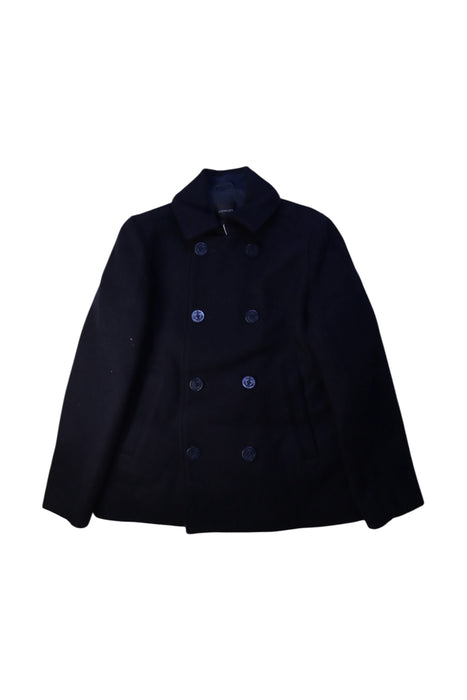 A Black Coats from Crewcuts in size 12Y for boy. (Front View)
