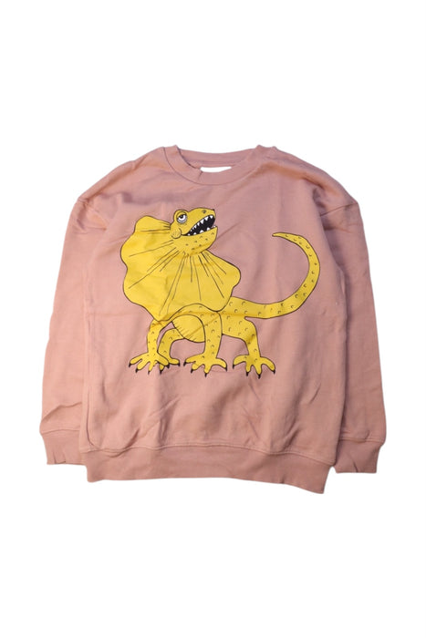 A Pink Crewneck Sweatshirts from Mini Rodini in size 7Y for neutral. (Front View)