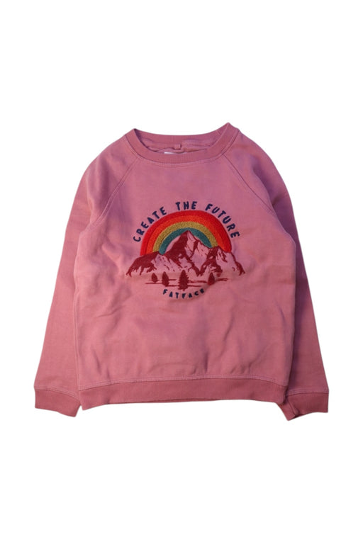 A Pink Crewneck Sweatshirts from FatFace in size 8Y for girl. (Front View)