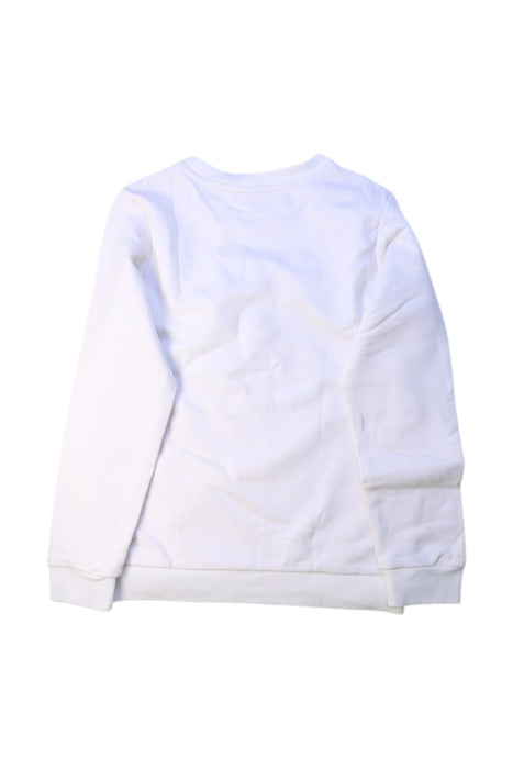 A White Crewneck Sweatshirts from Kingkow in size 10Y for girl. (Back View)