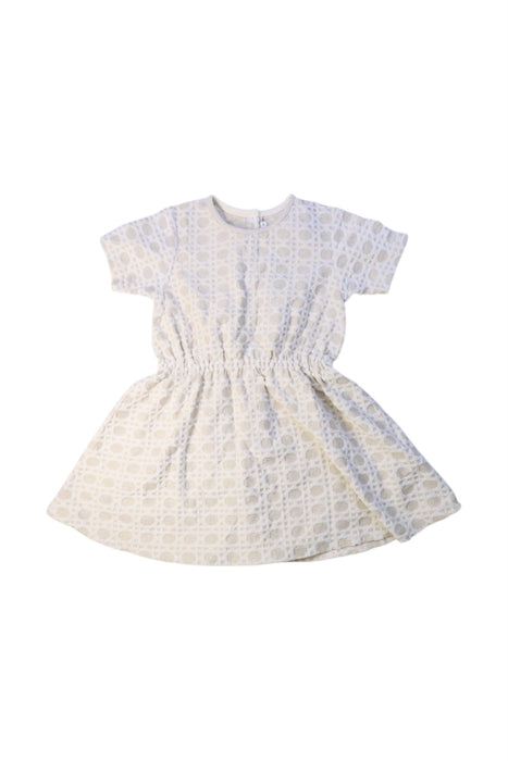 A Ivory Short Sleeve Dresses from Dior in size 2T for girl. (Front View)