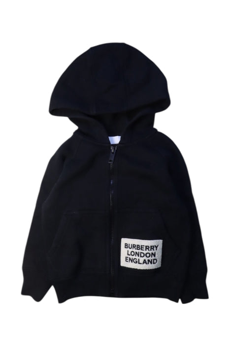 A Black Hooded Sweatshirts from Burberry in size 3T for neutral. (Front View)