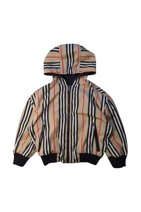 A Navy Lightweight Jackets from Burberry in size 4T for girl. (Back View)