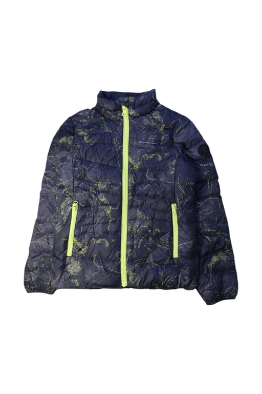 A Navy Puffer/Quilted Jackets from Moody Tiger in size 5T for boy. (Front View)