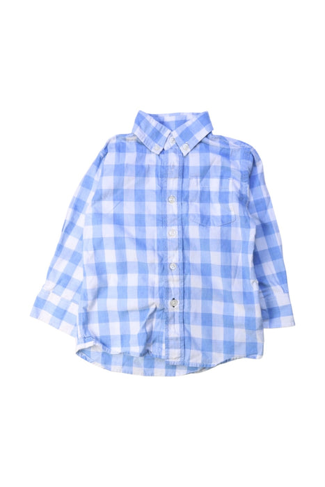 A Blue Long Sleeve Shirts from Crewcuts in size 2T for boy. (Front View)