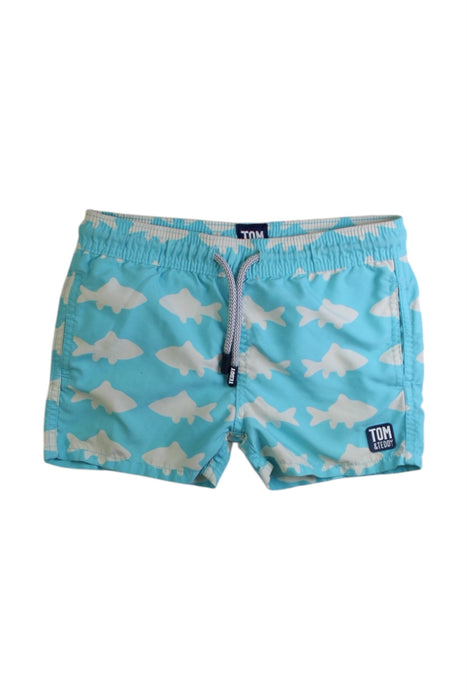 A Blue Swim Shorts from Tom & Teddy in size 12-18M for boy. (Front View)