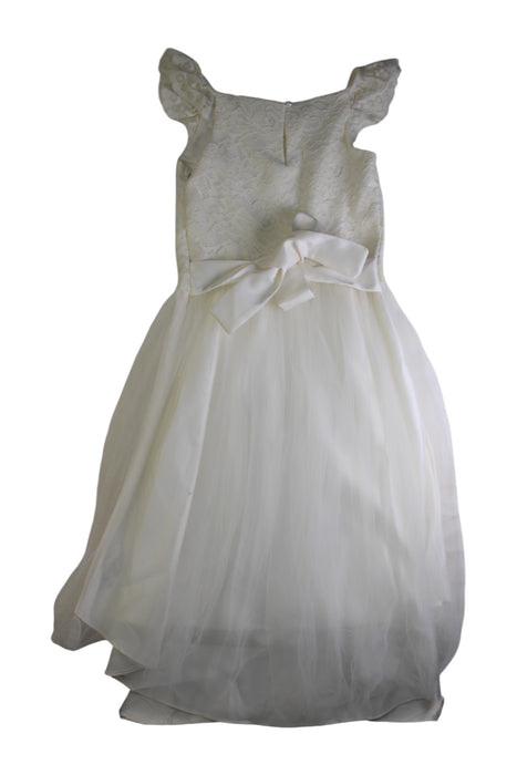 A White Sleeveless Dresses from Lipsy London in size 7Y for girl. (Back View)