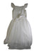 A White Sleeveless Dresses from Lipsy London in size 7Y for girl. (Back View)