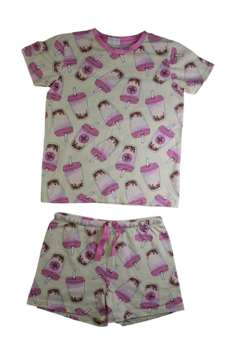 A Pink Pyjama Sets from Peter Alexander in size 6T for girl. (Front View)