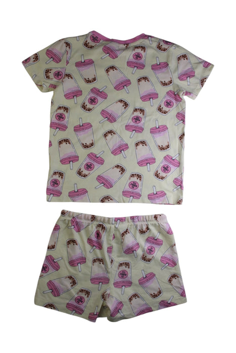 A Pink Pyjama Sets from Peter Alexander in size 6T for girl. (Back View)