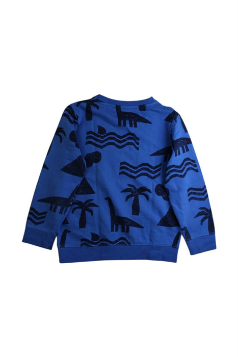 A Blue Crewneck Sweatshirts from Seed in size 6T for boy. (Back View)