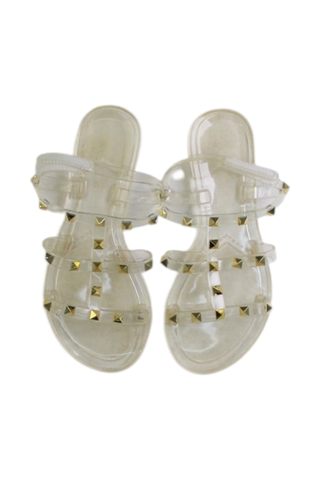A Transparent Sandals from Tahari in size 7Y for girl. (Back View)